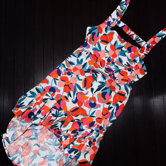 VICI • Linen Blend Hi-Lo Dress in Harvest Floral || Medium - Picture 6 of 8